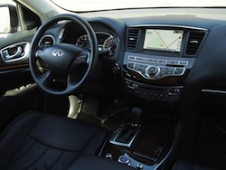 2014 Infiniti QX60 Hybrid interior dashboard steering wheel 