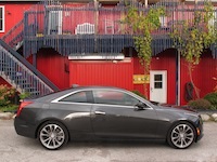 2015 Cadillac ATS Coupe grey side