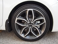 2015 Kia Forte5 SX Luxury White 18 inch wheels rims flower