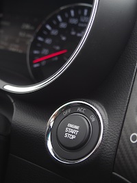2015 Kia Forte5 SX Luxury White push start stop button