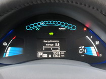2015 Nissan Leaf Red gauge display charge