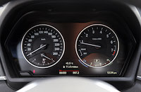 bmw X1 digital display gauges